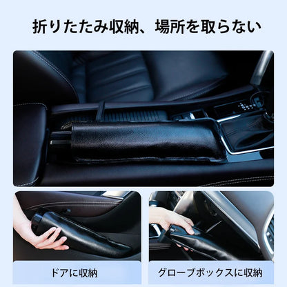 ドイツ品質・UPF50+ ナノ断熱 車用ワンタッチ傘型サンシェード