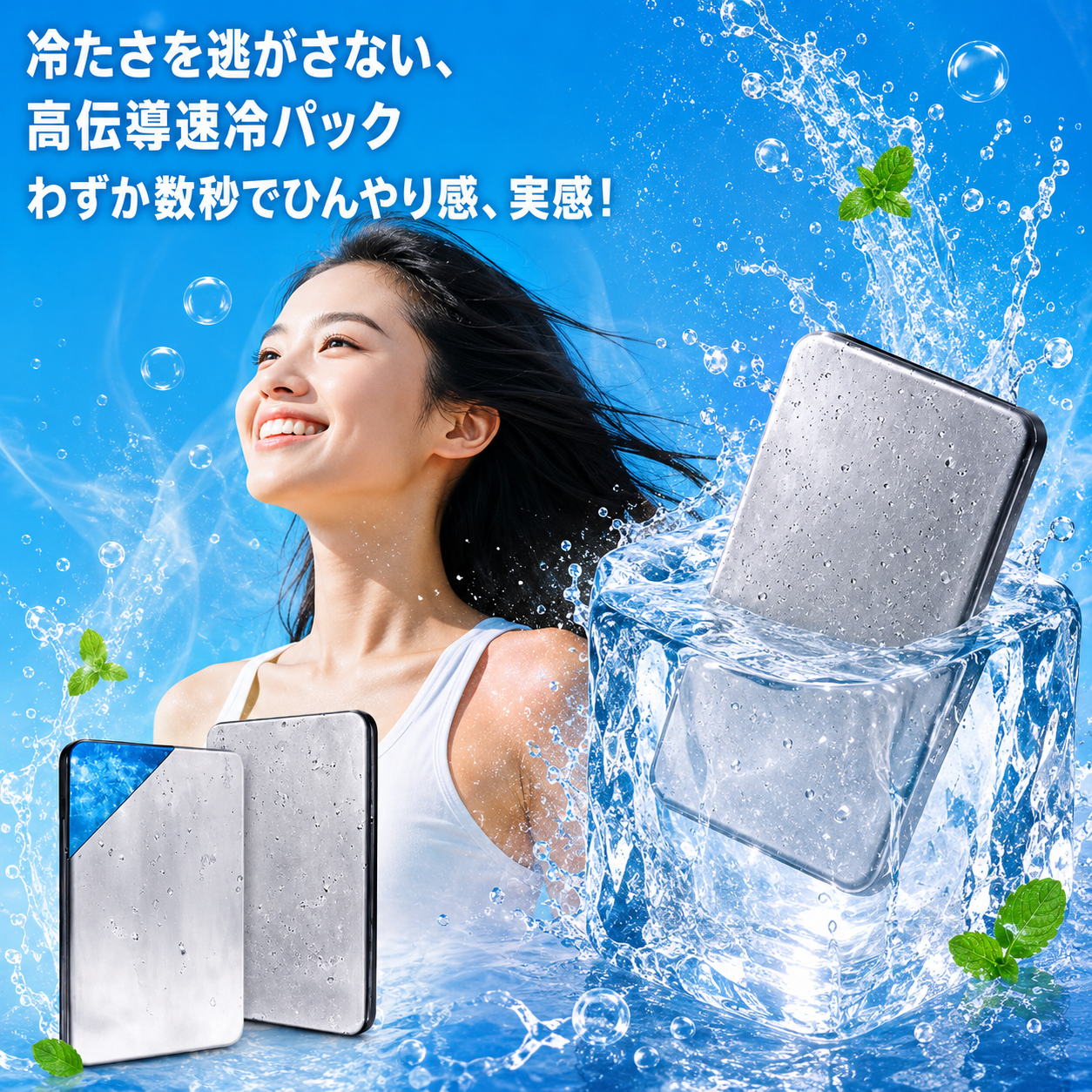 【限定モデル】SteelCool™ 高耐久スリムステンレス保冷プレート・アウトドア・お弁当用など