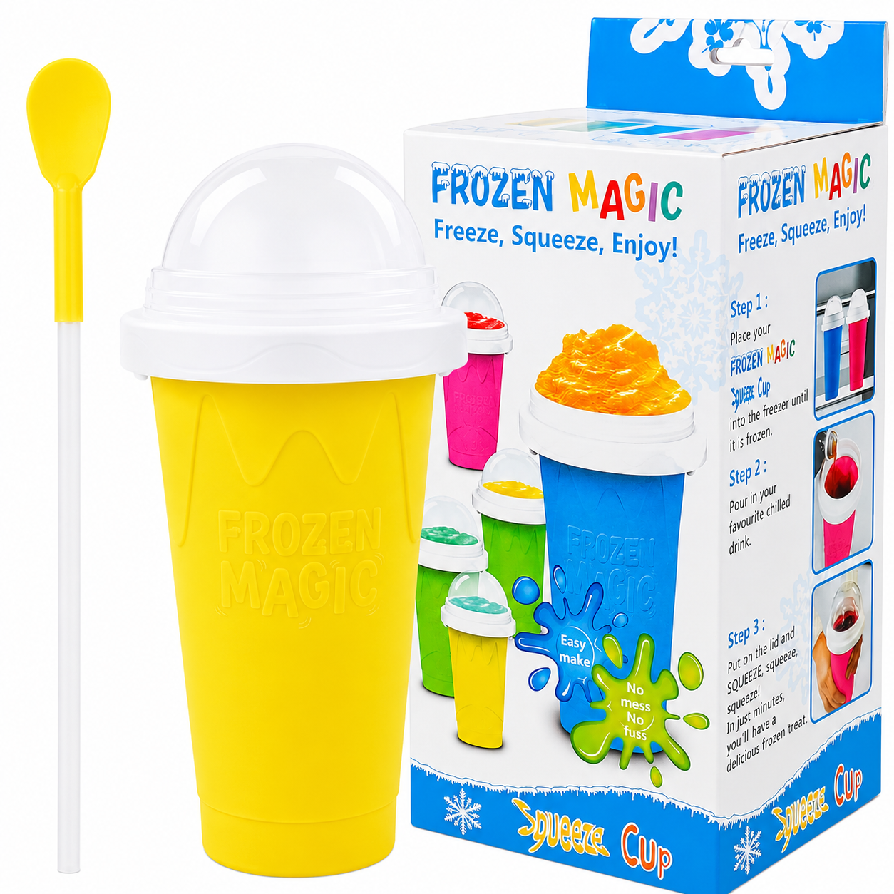 CoolSqueeze™ 魔法のフローズンドリンクカップ