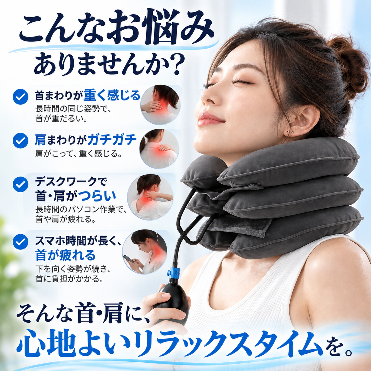 NeckSupport™ 肩こり・首肩の重だるさケア